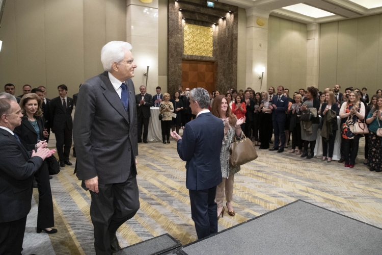 Il Presidente della Repubblica Sergio Mattarella incontra una qualificata rappresentanza della collettività italiana in Giordania,in occasione della visita ufficiale nel Regno Hascemita di Giordania