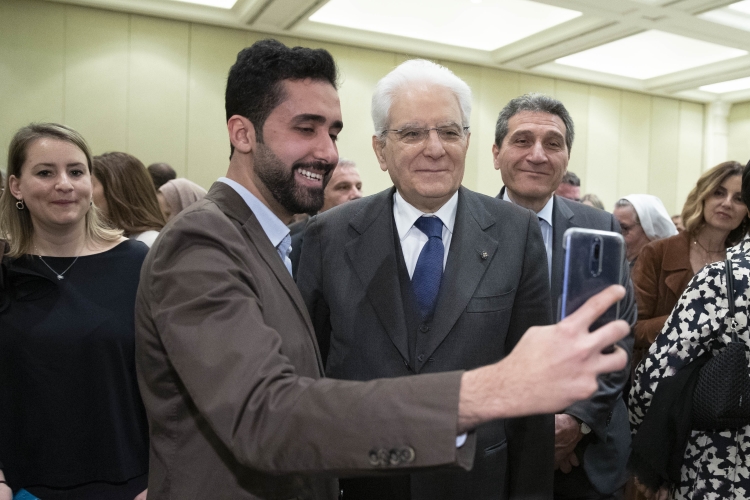Il Presidente della Repubblica Sergio Mattarella incontra una qualificata rappresentanza della collettività italiana in Giordania,in occasione della visita ufficiale nel Regno Hascemita di Giordania.
