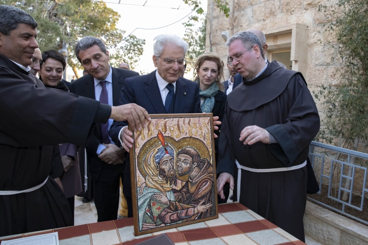 Il Presidente della Repubblica Sergio Mattarella al Memoriale di Mosè sul Monte Nebo