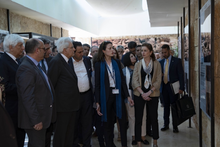 Il Presidente della Repubblica Sergio Mattarella e la Sig.ra Laura, al sito archeologico di Petra,in occasione della visita Ufficiale nel Regno Hascemita di Giordania