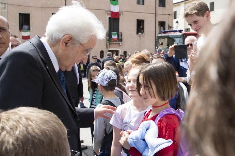Il Presidente Sergio Mattarella a Vittorio Veneto in occasione del 74° anniversario della Liberazione