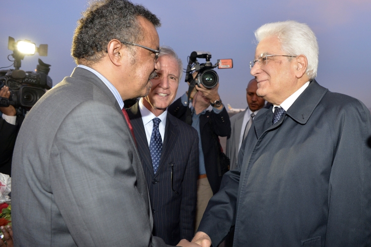  suo arrivo ad Addis Abeba 