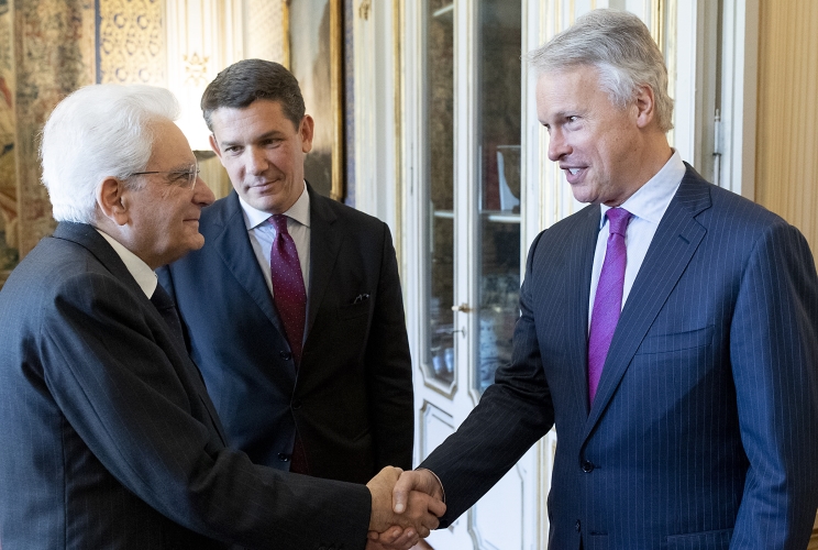 Il Presidente Sergio Mattarella accoglie Gary Pruitt, Presidente e Amministratore Delegato di AP
