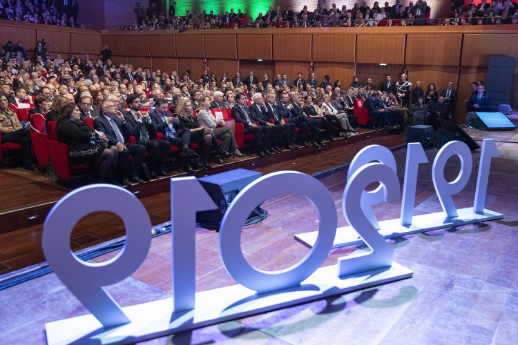 Il Presidente Sergio Mattarella alla cerimonia di celebrazione del centenario di fondazione della Confederazione Cooperative Italiane
