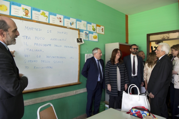 Il Presidente Sergio Mattarella alla Scuola Statale Italiana