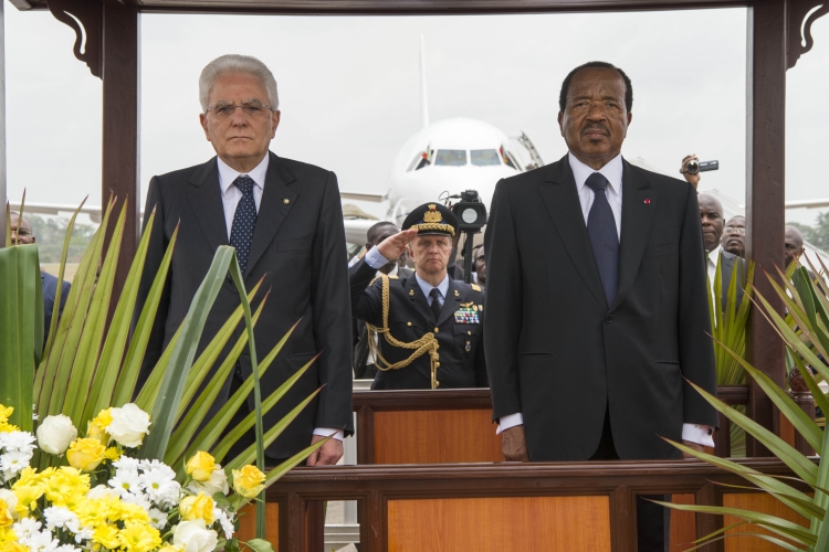 Il Presidente Sergio Mattarella e il Presidente della Repubblica del Camerun, 