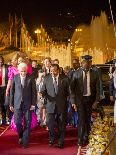 Il Presidente Sergio Mattarella e il Presidente della Repubblica del Camerun