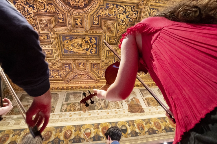Le prove dell’Orchestra Giovanile Italiana, diretta dal Maestro Marco Angius, per la Festa Nazionale della Repubblica in onore del Corpo Diplomatico accreditato presso lo Stato Italiano
