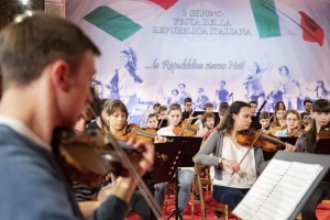 Le prove dell’Orchestra Giovanile Italiana, diretta dal Maestro Marco Angius, per la Festa Nazionale della Repubblica in onore del Corpo Diplomatico accreditato presso lo Stato Italiano
