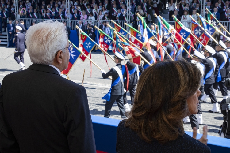 Il Presidente della Repubblica Sergio Mattarella in occasione della Rivista Militare per la Festa Nazionale della Repubblica
