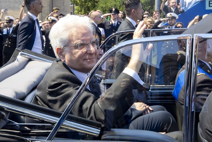  Il Presidente della Repubblica Sergio Mattarella in occasione della Rivista Militare per la Festa Nazionale della Repubblica