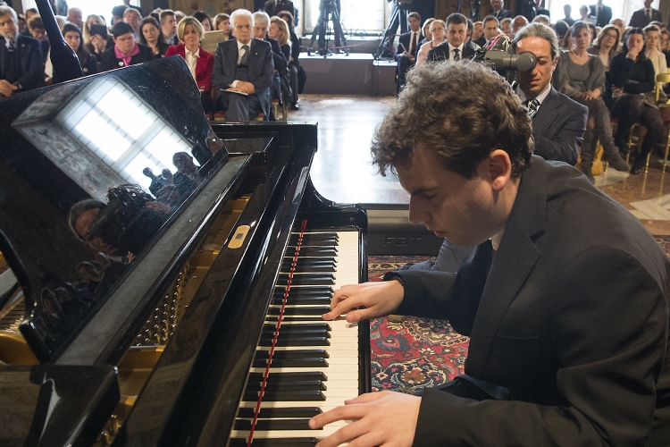 Il Presidente Sergio Mattarella e Gabriele Naretto in occasione 