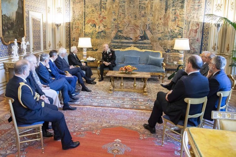 Il Presidente della Repubblica Sergio Mattarella con il Comandante Generale dell'Arma dei Carabinieri, Gen. C.A. Giovanni Nistri in occasione del 205° anniversario di costituzione dell'Arma

