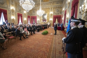 Il Presidente Sergio Mattarella in occasione della cerimonia di consegna dei Premi "Presidente della Repubblica" per gli anni 2016 e 2017 dell'Accademia Nazionale dei Lincei, dell'Accademia Nazionale di San Luca e dell'Accademia Nazionale di Santa Cecilia e delle Borse di Studio in memoria dei Maestri Goffredo Petrassi e Giuseppe Sinopoli.