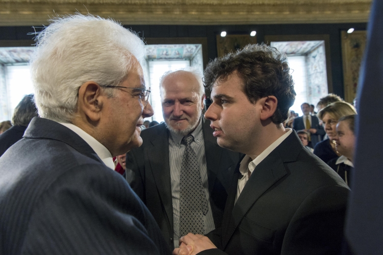 Il Presidente Sergio Mattarella con Gabriele Naretto 