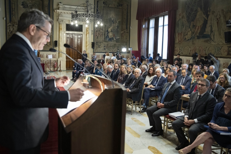 La Schola Cantorum dell'Accademia Nazionale di Santa Cecilia in occasione della presentazione della Relazione annuale dell'Autorità garante per l'infanzia e l'adolescenza 