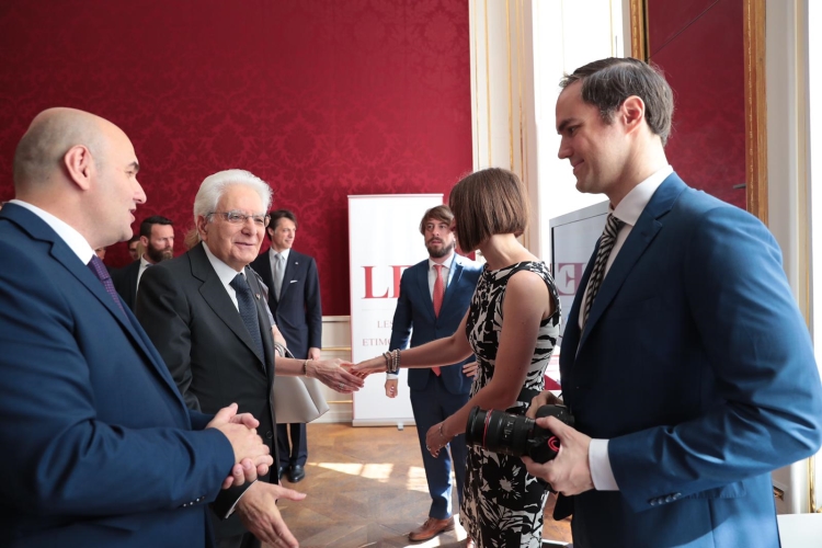 Il Presidente della Repubblica Sergio Mattarella al Centro viennese per il Lessico Etimologico Italiano (LEI)