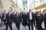 Visita dei Presidenti Mattarella e Van der Bellen al centro storico di Salisburgo 