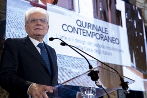 Il Presidente Sergio Mattarella all’inaugurazione dell’iniziativa “Quirinale contemporaneo”.