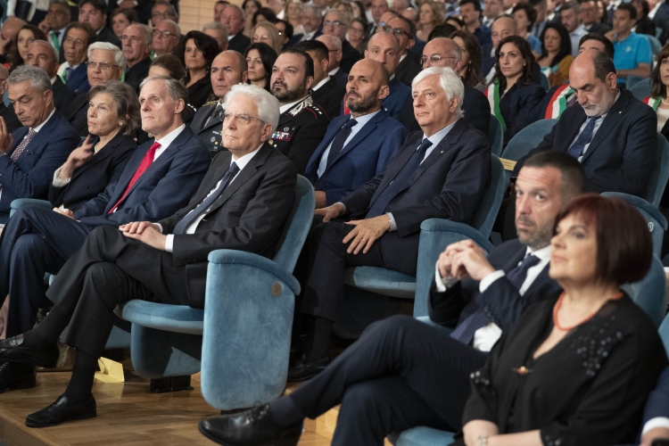 Il Presidente Sergio Mattarella a Avezzano, in occasione del 750° anniversario della Battaglia di Tagliacozzo tra Corradino di Svevia e Carlo I D’Angiò
