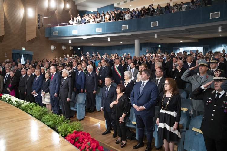 Il Presidente Sergio Mattarella a Avezzano, in occasione del 750° anniversario della Battaglia di Tagliacozzo tra Corradino di Svevia e Carlo I D’Angiò
