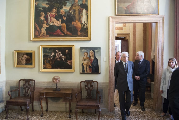 Il Presidente Sergio Mattarella visita la Fondazione Querini Stampalia