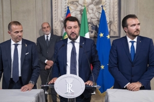La delegazione dei GRUPPI PARLAMENTARI “LEGA-SALVINI PREMIER” DEL SENATO DELLA REPUBBLICA E DELLA CAMERA DEI DEPUTATI,in occasione delle consultazioni
