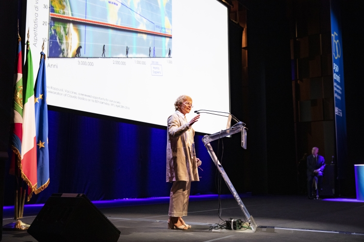 Il Presidente Sergio Mattarella all'Auditorium Parco della Musica in occasione della cerimonia del 150°anniversario dell’Associazione