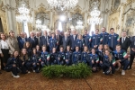  Incontro del Presidente Mattarella con gli atleti italiani del Campionato mondiale di nuoto di Gwangju 2019 