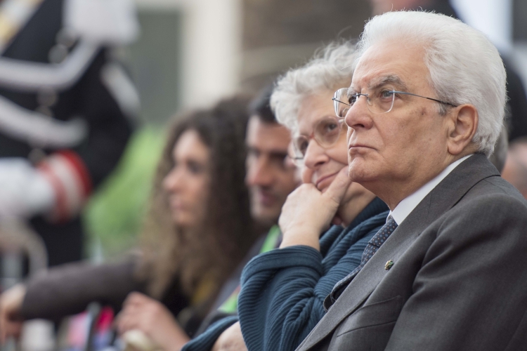 Il Presidente Sergio Mattarella con Agnese Moro