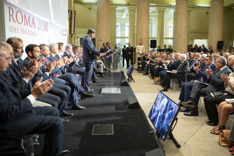 Il Presidente Sergio Mattarella interviene al convegno dal titolo: “Idee per Roma 2030” promosso dalla Camera di Commercio di Roma
