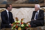 Il Presidente Mattarella riceve il Presidente francese Macron