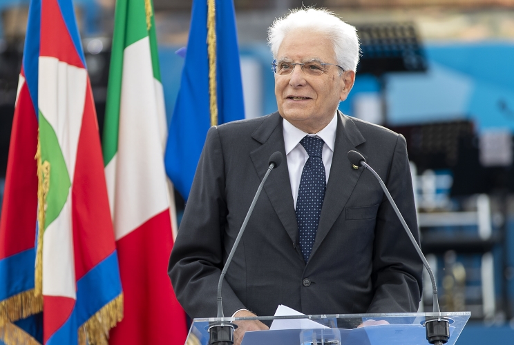 Il Presidente della Repubblica Sergio Mattarella in occasione della cerimonia di chiusura delle iniziative di carattere sociale