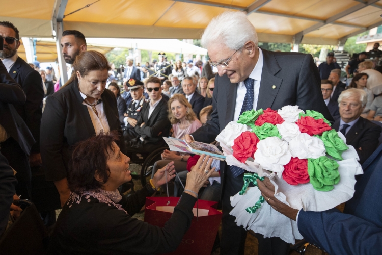Il Presidente Sergio Mattarella in occasione della cerimonia di chiusura delle iniziative di carattere sociale
