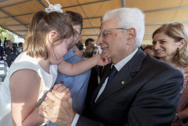 Il Presidente Sergio Mattarella in occasione dell’’intervento alla cerimonia di chiusura delle iniziative di carattere sociale