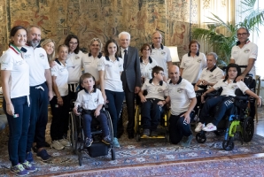 Il Presidente Sergio Mattarella con una rappresentanza di SOD Italia – Associazione Italiana displasia setto ottica e ipoplasia del nervo ottico, guidata dalla Presidente Diana Vitali
