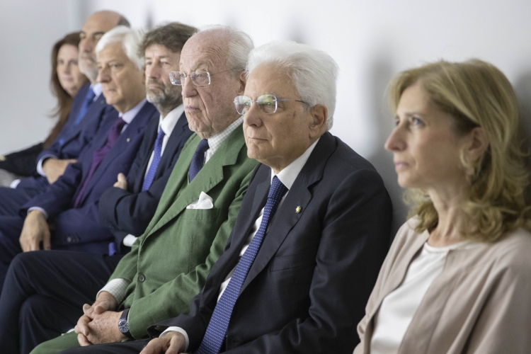 Il Presidente Sergio Mattarella e la Sig.ra Laura al Centro Nazionale Studi Leopardiani, in occasione del bicentenario della stesura de “L’Infinito” di Giacomo Leopardi 
