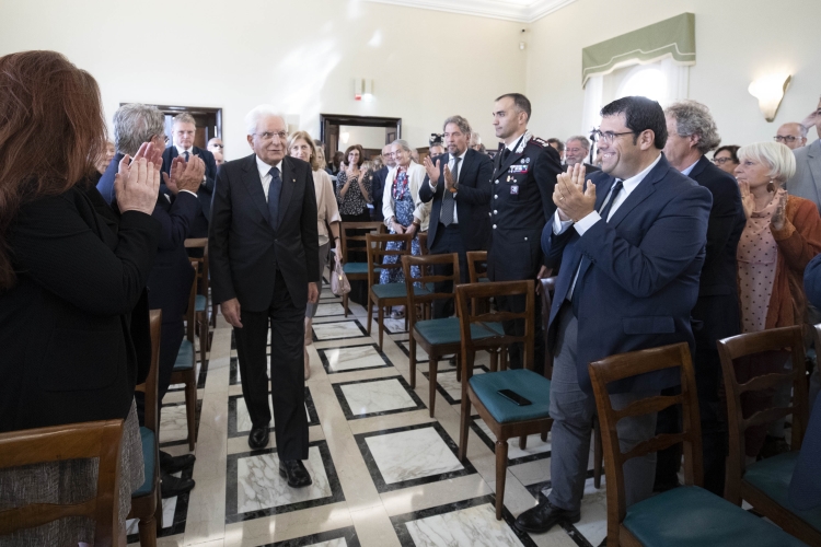 Il Presidente Sergio Mattarella al Centro Nazionale Studi Leopardiani, in occasione del bicentenario della stesura de “L’Infinito” di Giacomo Leopardi 
