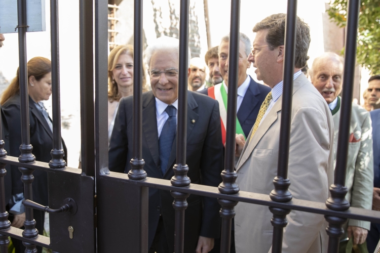 Il Presidente Sergio Mattarella e la Sig.ra Laura visitano l’Orto sul Colle dell’Infinito
