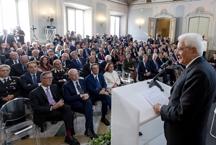 Il Presidente della Repubblica Sergio Mattarella in occasione del Forum ISPI 2019 "Il Futuro del Multilateralismo"