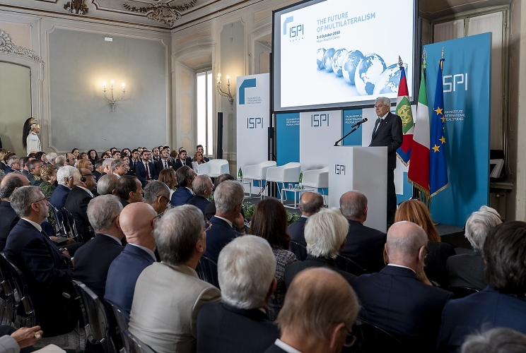 Il Presidente della Repubblica Sergio Mattarella in occasione del Forum ISPI 2019 "Il Futuro del Multilateralismo"