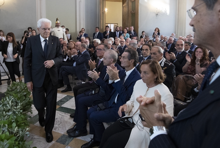 Il Presidente della Repubblica Sergio Mattarella in occasione del Forum ISPI 2019 "Il Futuro del Multilateralismo"