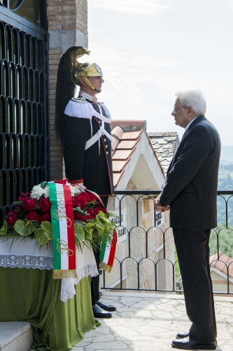 Il Presidente Sergio Mattarella in visita privata a Torrita Tiberina