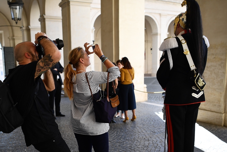 Gli instagrammers fotografano il Palazzo del Quirinale