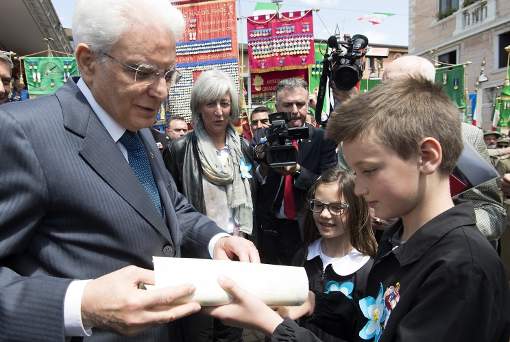 Il Presidente Sergio Mattarella ad Asiago