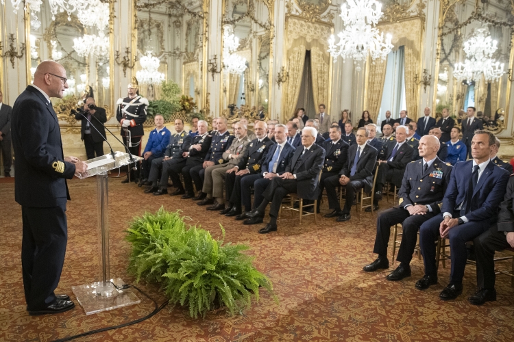 Il Presidente della repubblica incontra una rappresentanza della delegazione italiana di atleti partecipanti alla settima edizione dei Giochi Mondiali Militari del Consiglio Internazionale dello Sport Militare
