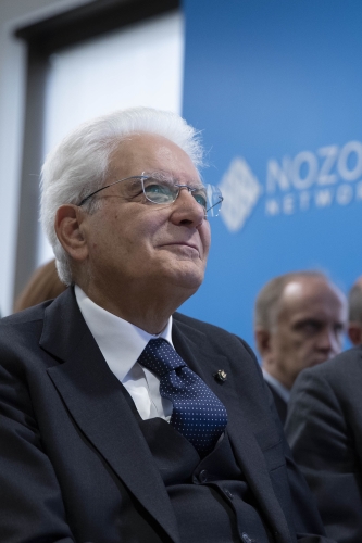 Il Presidente della Repubblica Sergio Mattarella e la Sig.ra Laura nella sede della start-up Nozomi Networks, in occasione della Visita Ufficiale negli Stati Uniti d'America   

