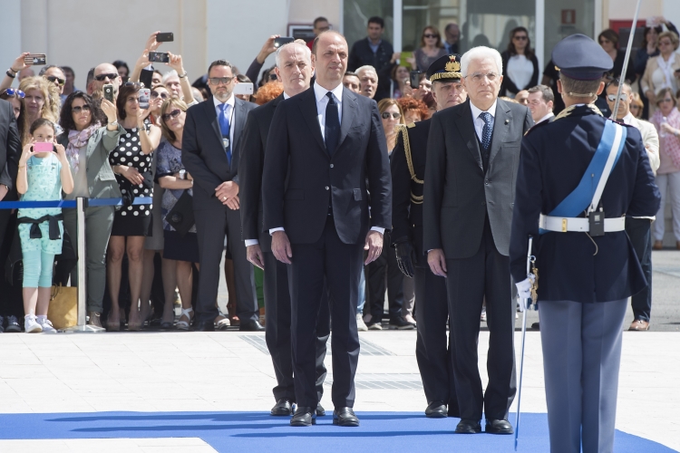 Il Presidente Sergio Mattarella interviene alla cerimonia del 164° anniversario della fondazione della Polizia di Stato.