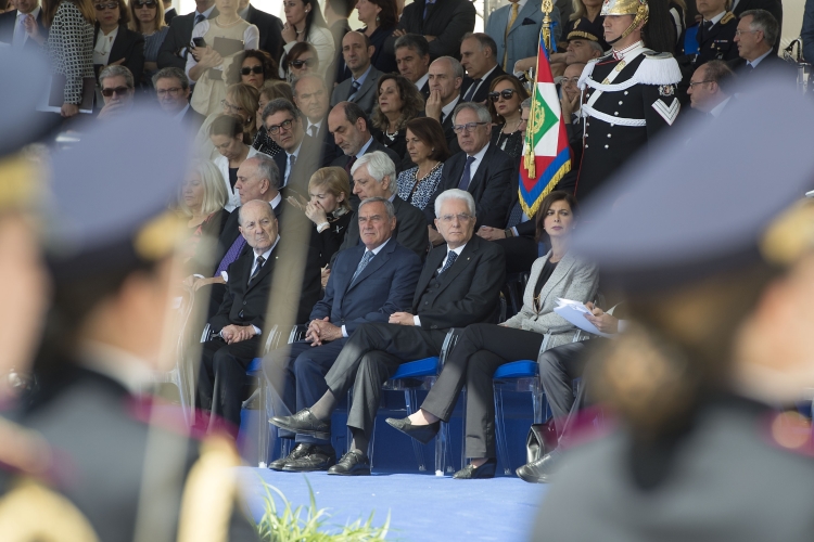 Il Presidente Sergio Mattarella interviene alla cerimonia del 164° anniversario della fondazione della Polizia di Stato.