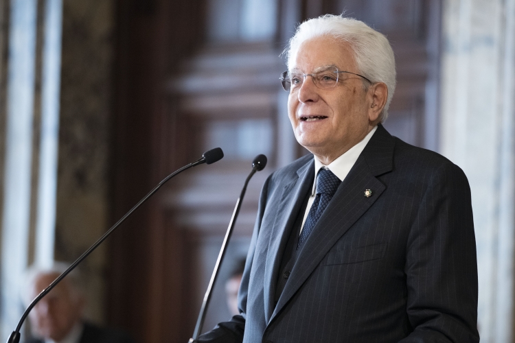 Il Presidente della Repubblica Sergio Mattarella durante il suo intervento alla cerimonia di celebrazione de “I Giorni della Ricerca”
